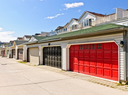 A row of Overhead Doors in Normal IL 